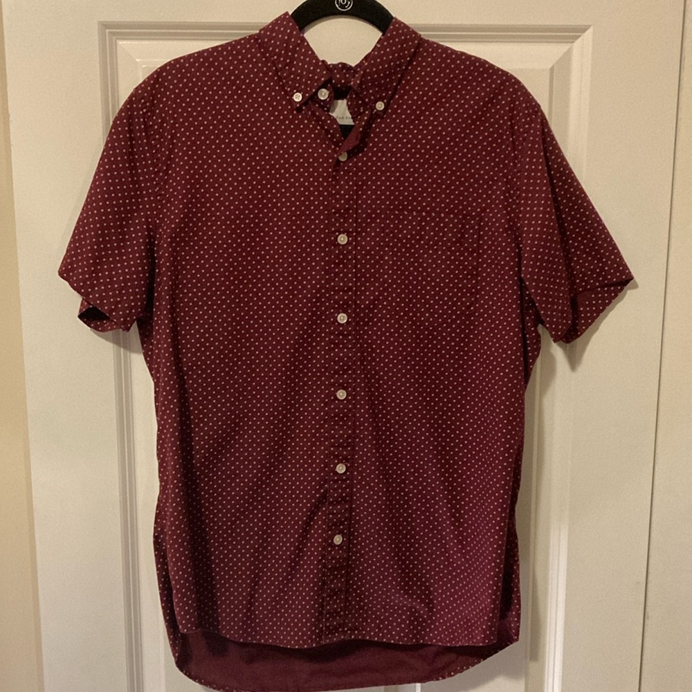 American Eagle Short Sleeve Button Down, Large